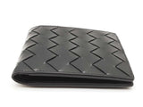 Bottega Veneta Intrecciato Black Leather Bifold Wallet Sd0626ollde