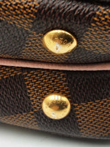 Louis Vuitton Clapton Pm In Damier Ebene Canvas & Magnolia Leather Fw0426pzxdu