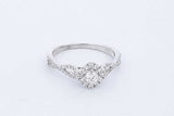 0.27cttw Diamond Ring In 10k White Gold 2.1 Grams Size 7 Eb0426lxzde