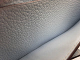 Hermes Bearn Soufflet Bleu Brume Blue Chevre Mysore Palladium Wallet Do1025cxzde