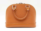 Louis Vuitton Alma Bb Bag In Honey Gold Epi Leather & Jacquard Bandoulière Strap Fw0626lzxzdu