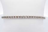 10k Yellow Gold Diamond Tennis Bracelet 9.3 Grams 7.75 Inch Eb0826pwrdu