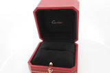 Cartier 18k White Gold & Black Ceramic Trinity Ring 8.5g Size 68/12.5 Eb126rxzde