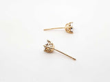 0.46 Cttw Diamond & 14k Yellow Gold Hidden Halo Stud Earrings 0.9g Fw0726lrrdu