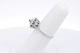 10k White Gold Cubic Zirconia Ring 2.1 Grams Size 6 Eb1124ixsa