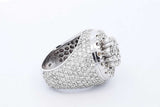 5.1cttw Diamond 14k White Gold Ring 23.2 Grams Size 8.5 Eb0626ocirde