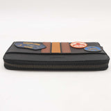 Coach Leather Acordion Wallet Varsity Stripe & Military Patches Sd0725orsa