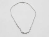 10.84 Cttw Diamond 14k White Gold 13.8 Grams Necklace 16 In Aa0625rzxzsa