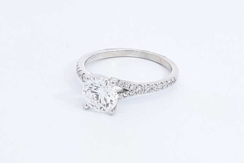1.52ctw Lab Grown Round Diamond Ring 14k White Gold 3 Grams Size 8 Eb1124lrxzdu