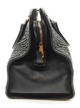 Yves Saint Laurent Ysl Cabas Chyc Black Braided Vinyl Duffle Bag Do0426pxzde
