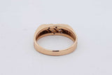 14k Yellow Gold Nugget Ring With Diamonds 6.1 Grams Size 10.75 Eb0526prxsa