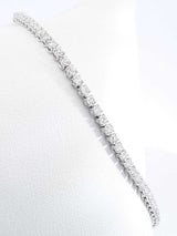 2.34cttw Lab Grown Diamond Tennis Bracelet 10k White Gold 4g 7 Inch Eb0526iirdu