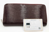 Louis Vuitton Deep Burgundy Epi Electric Leather Zippy Wallet Eb0526ooxsa