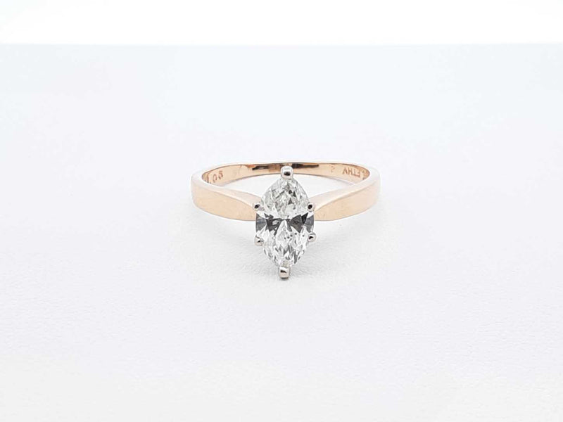 1.05 Ctw Diamond & 14k Yellow Gold Solitaire Ring 2.8 Gram Size 7.5 Fw0925orzxdu