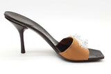 Gucci Gg Monogram Embellished Heels Size 9.5 B Eb0625crde