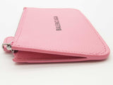 Balenciaga Powder Pink Grained Leather Flat Zipper Pouch Card Holder Do0426