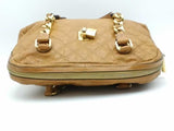 Marc Jacobs Tan Quilted Leather Shoulder Bag Front Padlock Aa1026pzsa