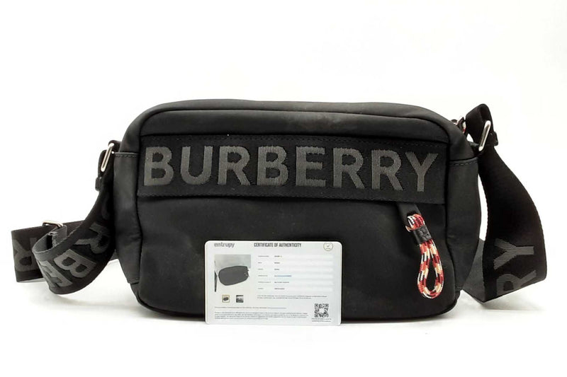 Burberry Noir Small Nylon Logo Paddy Crossbody Lh1024pxzde