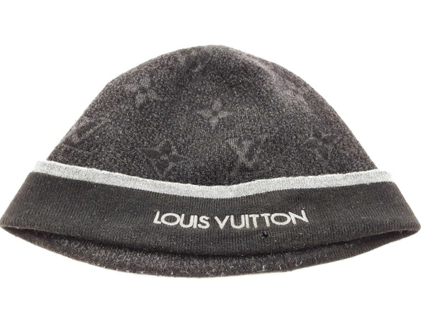 Louis Vuitton Black Logo Wool Beanie Size S Do0825lrxde