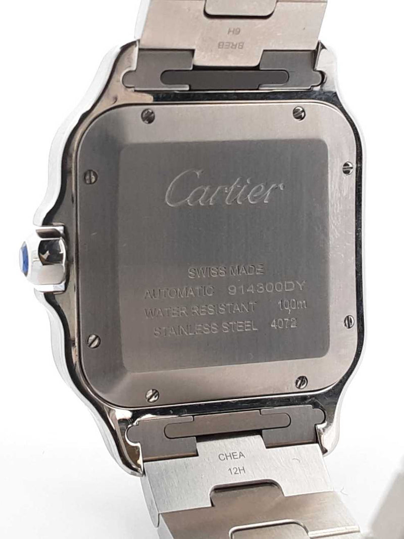 Santos De Cartier Large Stainless Steel Automatic 40mm Watch Fw0525wxzxdu