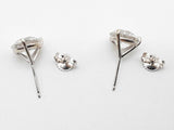 8.00 Cttw Lab Grown Diamonds 14k White Gold 3.6g Stud Earrings Do0426rxzxde