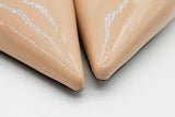 Jimmy Choo Patent Leather Slingback Kitten Heels Size 38.5 Eb0626crde