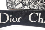 Christian Dior Lady D-lite Black & White Embroidered Top Handle Bag Eb1225lrxzde