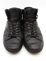 Louis Vuitton Damier Infini Black Leather High Top Sneakers Size 11 Eb0426lxzde