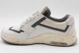 Prada White Leather & Mesh Sneakers Size 39 Eb1225lrxdu