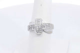 1.4ctw Diamond Ring In 14k White Gold 5 Grams Size 7 Eb0225plrsa