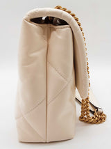 Tory Burch Kira Diamond Quilt Warm White Leather Shoulder Bag Do1225pxzde