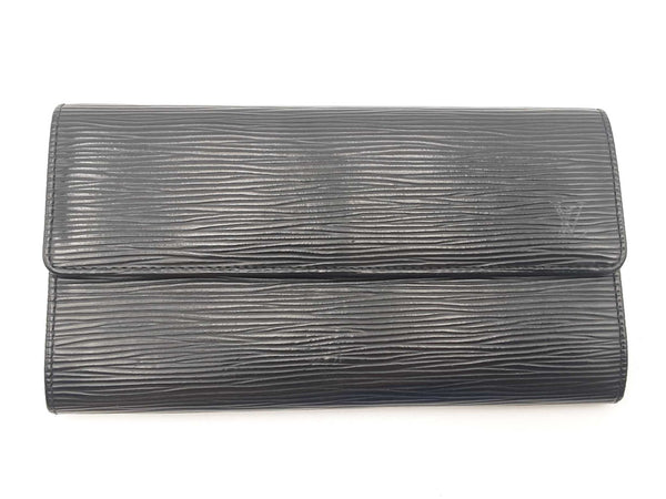 Louis Vuitton Black Epi Sarah Wallet Sd0925lzxsa