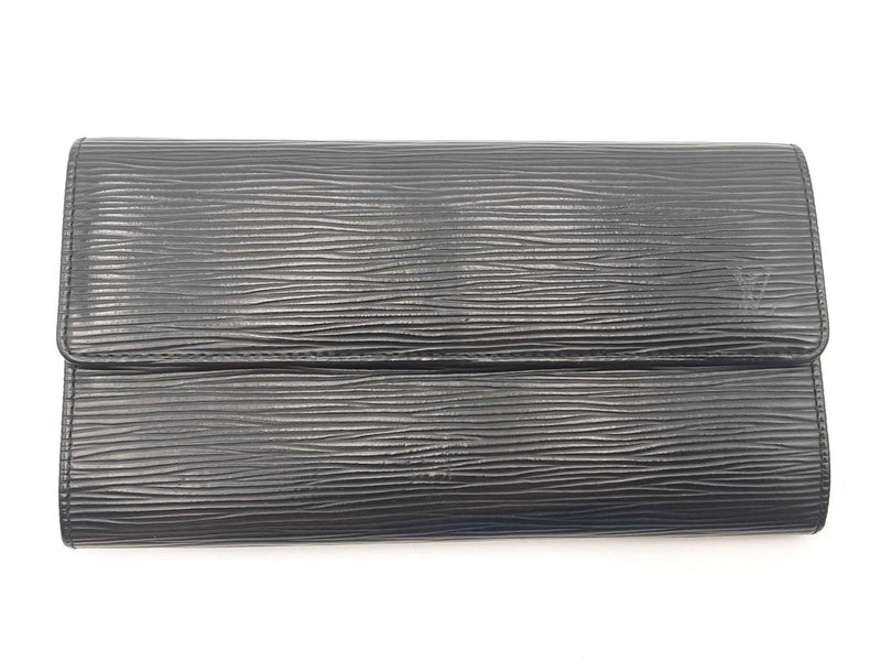 Louis Vuitton Black Epi Sarah Wallet Sd0925lzxsa