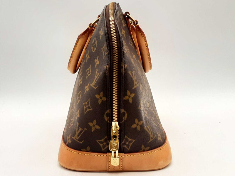Louis Vuitton Alma Mm Brown Handbag Aa0425irxsa