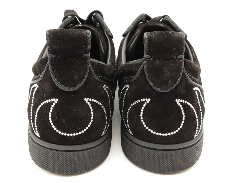 Christian Louboutin Giddy Viera Strass Black Suede Shoes Size Eu 40 Do0825oxzde