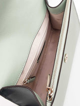 Kate Spade Darcy Top Handle Bag In Green Colorblock Grained Leather Fw1225wrdu