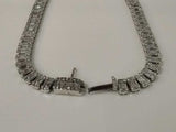 14k White Gold Diamond Tennis Link Chain 147.8 Grams 25 Inch Vc0625przxz