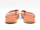 Hermès Thong Sandals In Orange Calfskin Leather Size Eu 45 Us 12 Fw0425pxzdu