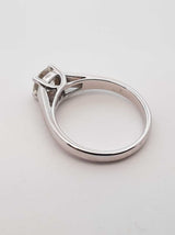 1.03 Ctw Tolkowsky Diamond & 14k White Gold Ring 3.8 Grams Size 6.5 Fw0825lpxzdu