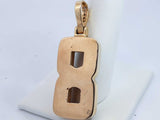 Diamond #8 Pendant In 10k Yellow Gold 14.4 Grams Eb0824cxzdu