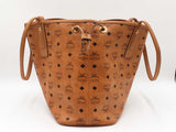 Mcm Visetos Liz Shopper In Reversible Cognac Visetos Coated Canvas Fw0126ozxdu