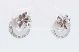 Tiffany & Co. 1837 Circle Stud Earrings In Sterling Silver 2.7 Grams Eb0726lrxsa
