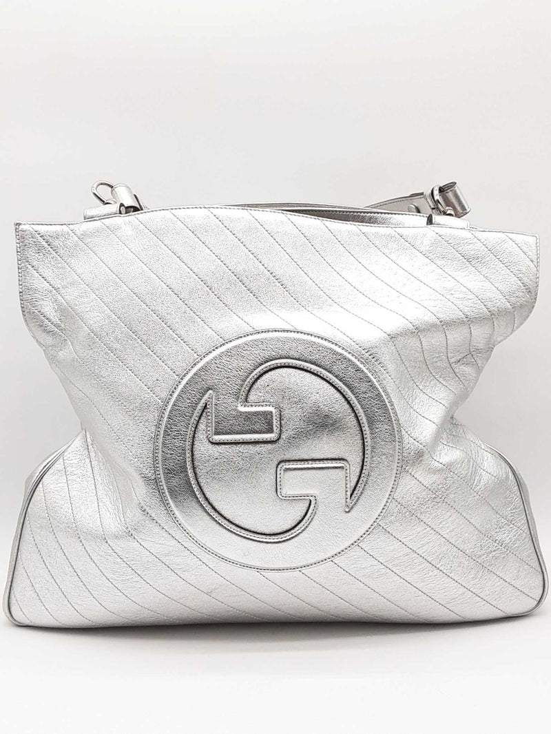 Gucci Interlocking G Metallic Leather Tote Bag Eb0924exzde