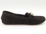 Salvatore Ferragamo Black Suede Loafers Size Us 7c Do0525