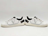 Valentino Garavani Backnet Perforated Leather Sneakers Size 37.5 Eb0924loxsa