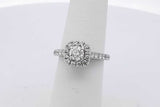 1.03cttw Diamond 14k White Gold Ring 3.6 Grams Size 5.5 Eb0626pxzsa