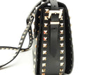 Valentino Garavani Rockstud Black Leather Crossbody Bag Eb0826rxzsa