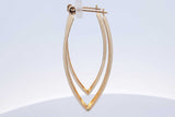 14k Yellow Gold Hoop Earrings 3.8 Grams Eb0526lcxde