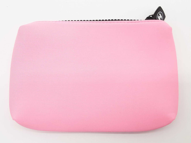 Chanel Vip Neon Pink Neoprene Cosmetic Bag Do0225oxde