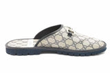 Gucci Gg Supreme Monogram Horsebit Slippers Uk Size 11 Eb0926oxzsa